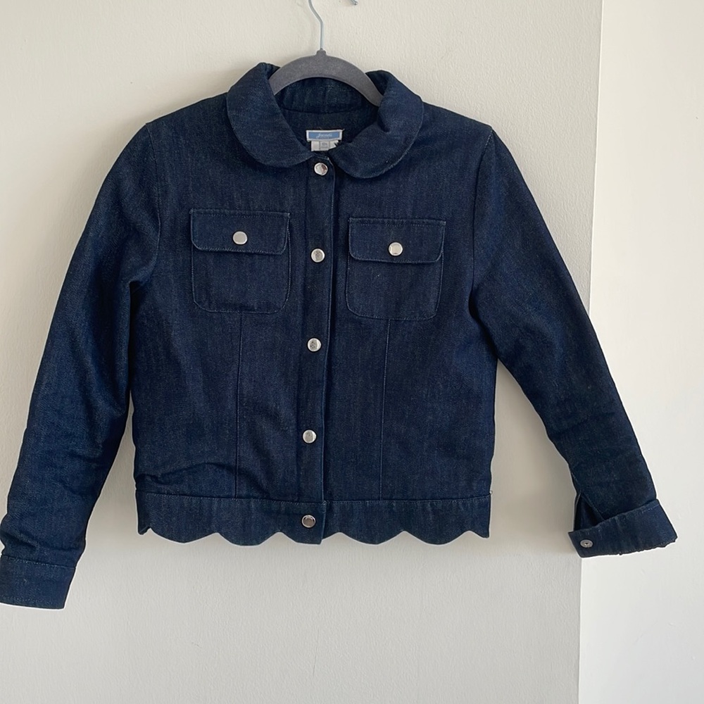 Jacadi denim jacket with inner faux fur inner lining
